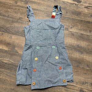 Matilda Jane Striped Overalls with Colorful Buttons